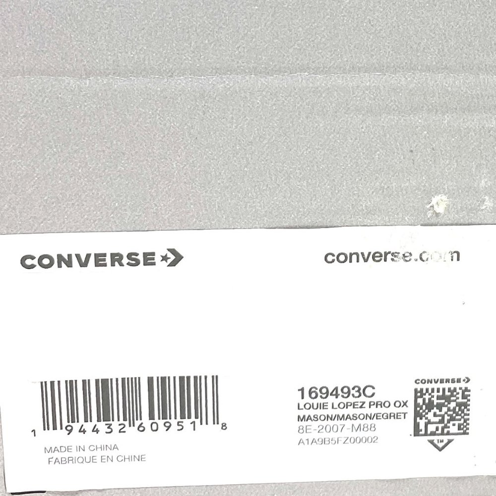 Converse Louie Lopez Pro OX Gray Low Top Shoes Men's Size Sneakers Suede 169493C - Picture 10 of 11